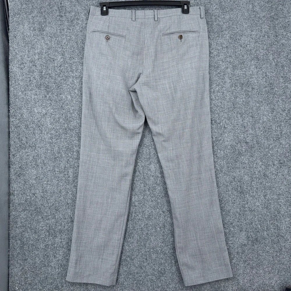 J.Crew Thompson Voyager Dress Pants Mens 34x32 Gray Slim Fit